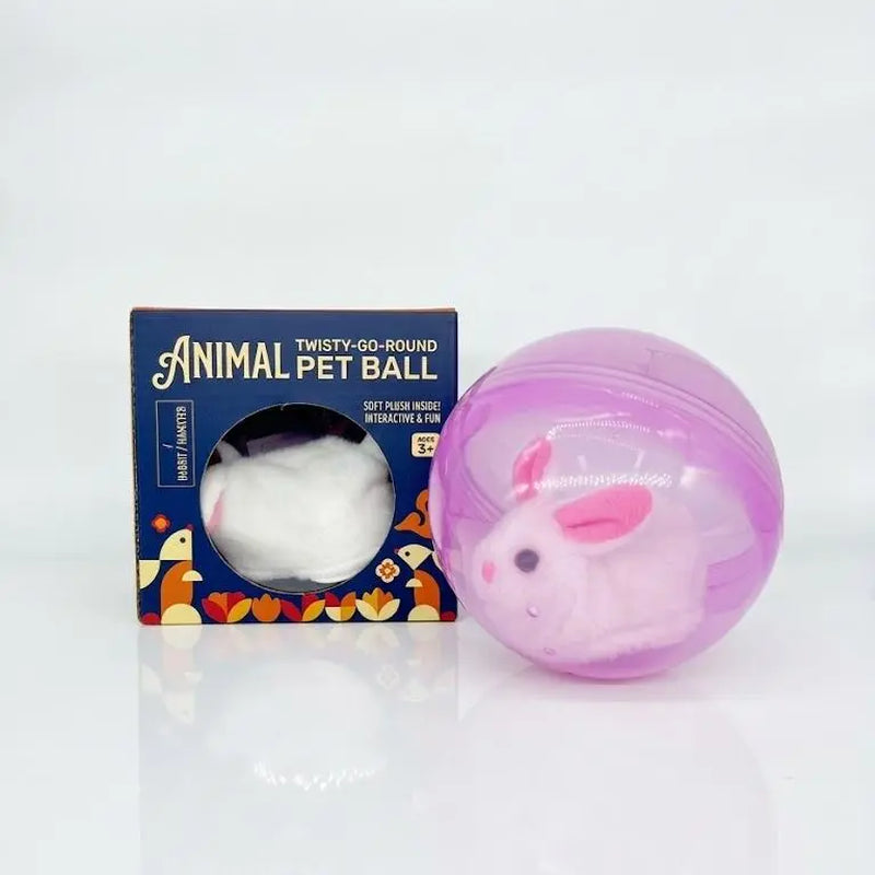 USB Rechargeable Smart Cat Toy – Auto-Rolling Ball with Mouse for Indoor Cats