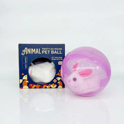 USB Rechargeable Smart Cat Toy – Auto-Rolling Ball with Mouse for Indoor Cats