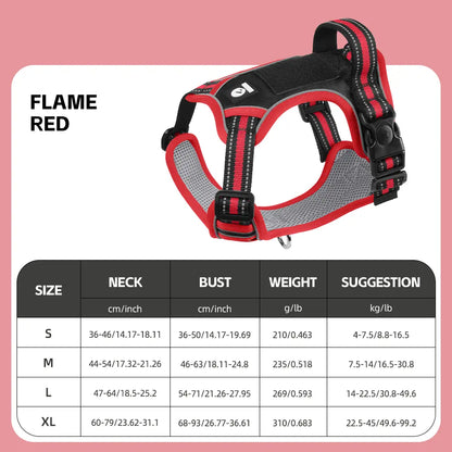 Anti-Pull Reflective Dog Harness – Soft Padded Adjustable Vest for Small, Medium & Large Dogs