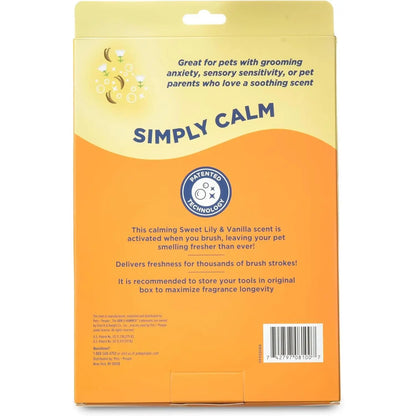 Arm & Hammer Simply Calm Dog Grooming Deodorizing Glove – Scented Silicone Brush for Bathing & Shedding