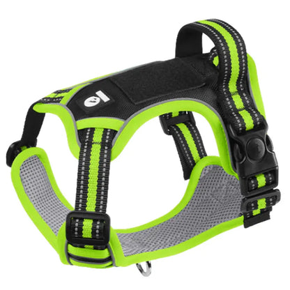Anti-Pull Reflective Dog Harness – Soft Padded Adjustable Vest for Small, Medium & Large Dogs