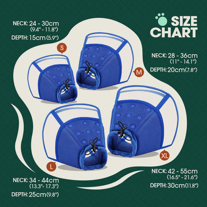 Kuoser Soft Dog Recovery Cone Collar – Adjustable Protective Collar for Small, Medium & Large Dogs