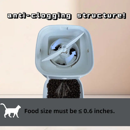 Smart WiFi Automatic Pet Feeder with App Control – Programmable Food Dispenser for Cats & Dogs