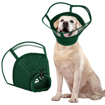 Kuoser Soft Dog Recovery Cone Collar – Adjustable Protective Collar for Small, Medium & Large Dogs