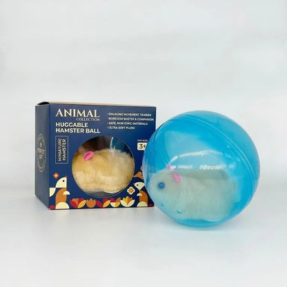 USB Rechargeable Smart Cat Toy – Auto-Rolling Ball with Mouse for Indoor Cats