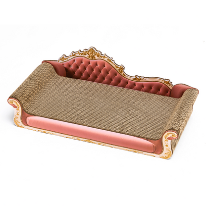 Corrugated Cardboard Cat Scratcher Bed – Anti-Slip Indoor Scratch Pad & Kitty Lounger