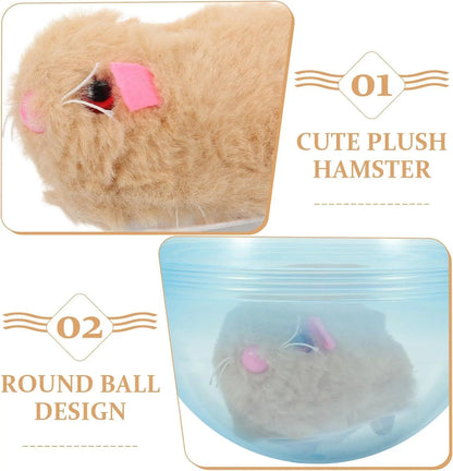 USB Rechargeable Smart Cat Toy – Auto-Rolling Ball with Mouse for Indoor Cats