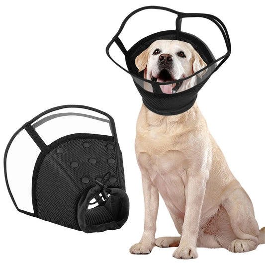 Kuoser Soft Dog Recovery Cone Collar – Adjustable Protective Collar for Small, Medium & Large Dogs